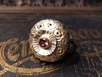 Srebrny unikatowy pierścionek z rodolitem-ID:201111